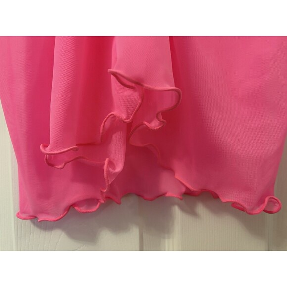 Decree Summer Daze Swim Adjustable Skirt Tie Wrap Full Coverage Electric Pink LG - Picture 11 of 15